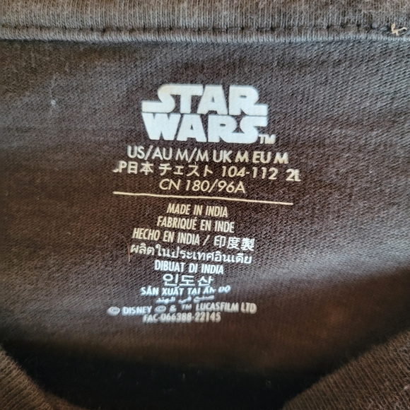 Star Wars Dip-Dye Long Sleeve T-Shirt Obi-Wan Kenobi Unisex Medium - Picture 6 of 9